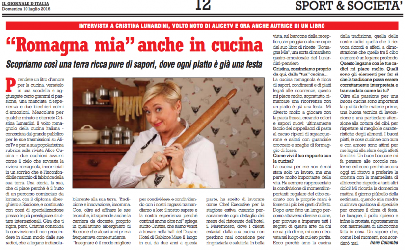 Cristina Lunardini intervistata dal Giornale d’Italia